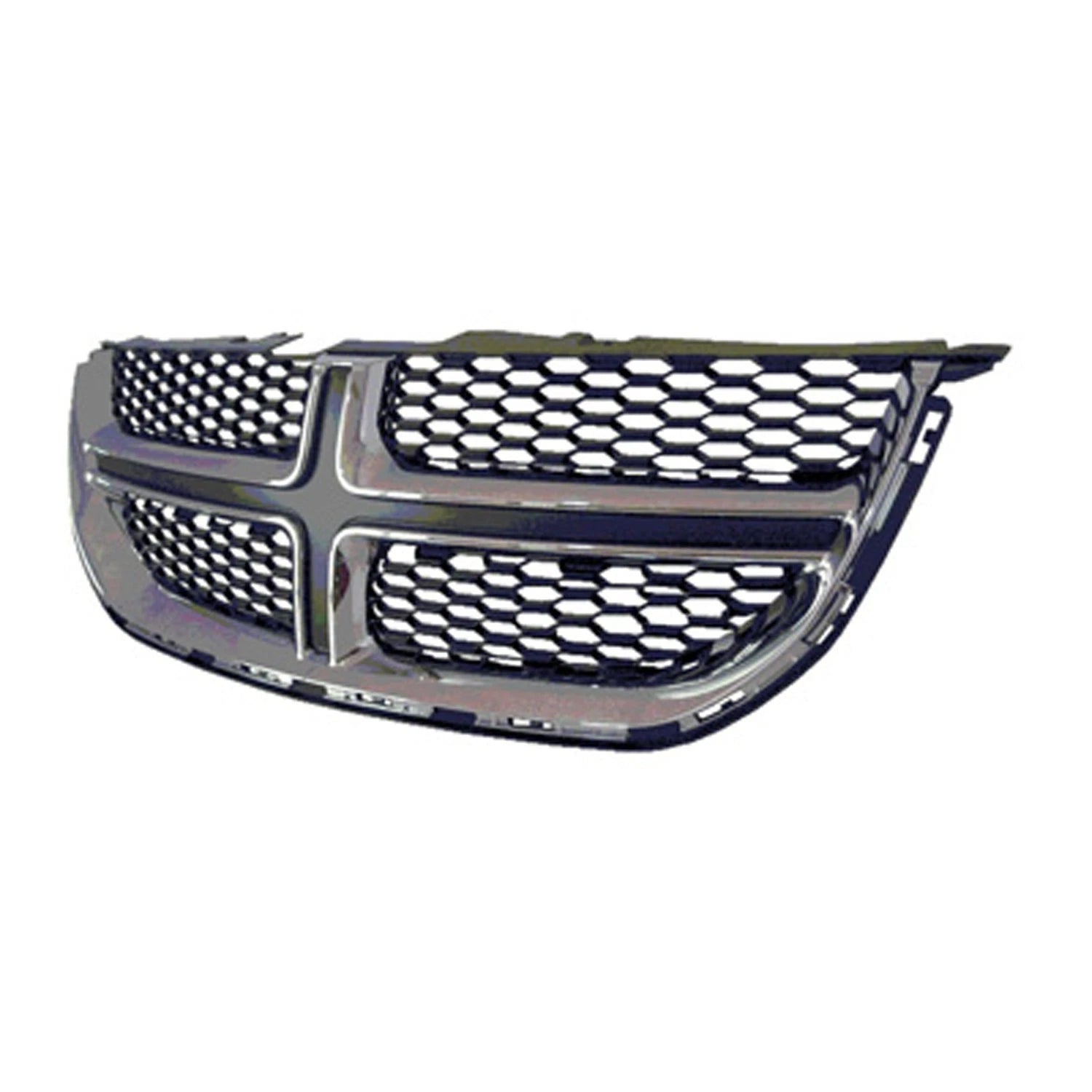 Replacement Black Chrome ABS Plastic Front Grille For 2011-2020 Dodge Caravan