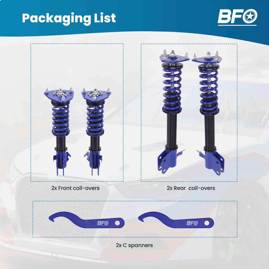 Complete Coilovers Kit for Subaru Impreza GDA WRX (2002-2007)