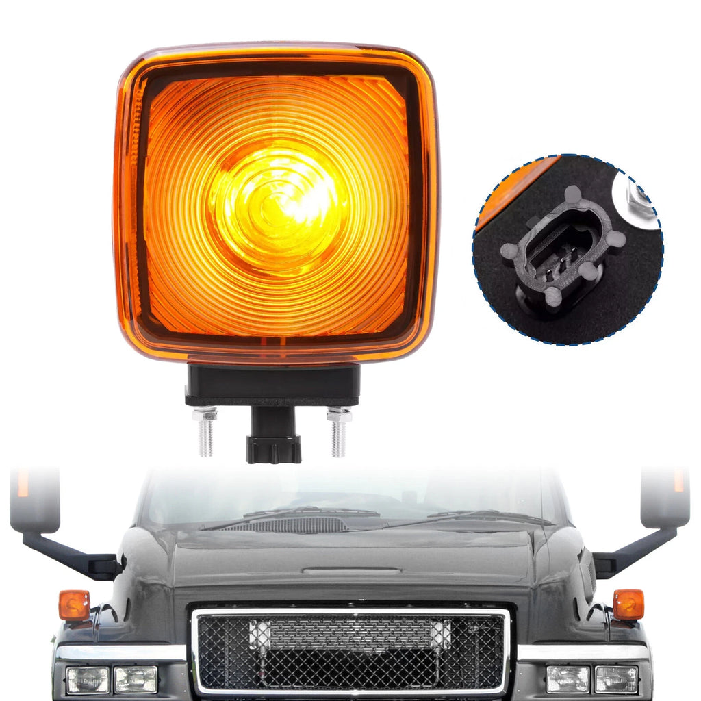 Signal Parking Light Halogen Amber for Chevy Kodiak GMC Topkick (1990–2009) 15148648