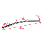 25mm Drag Handlebar 70cm Universal Chrome for Motorcycle Scooter