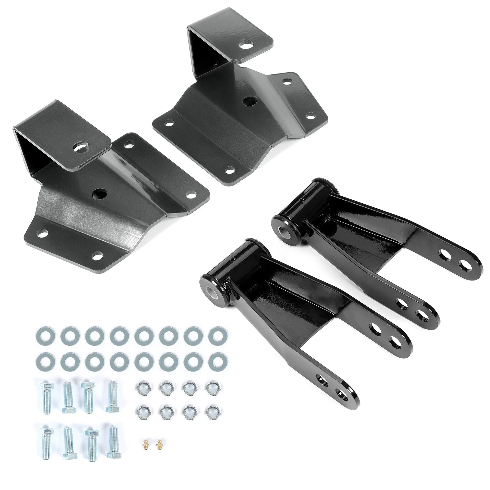 4" Drop Kit Rear Shackles & Hangers for Chevy Silverado GMC Sierra 1500 (1999–2006)