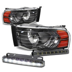 Headlight + Amber Signal + LED Fog Light Set for Ram (2002–2005)
