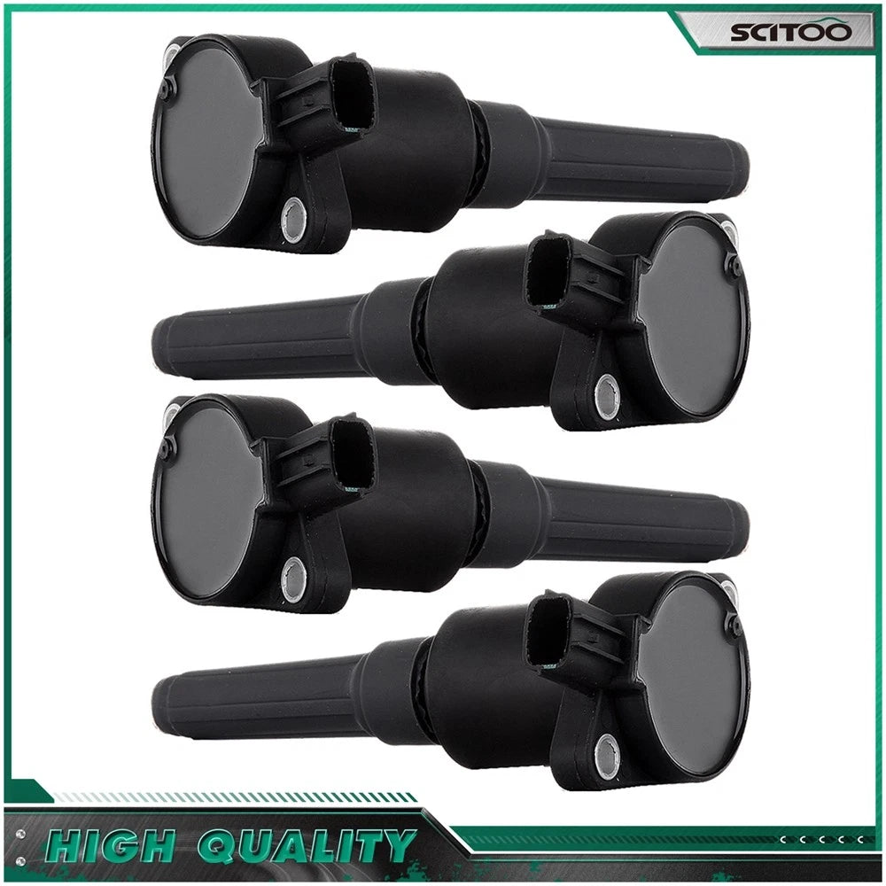 Set of 4 Ignition Coils for Jaguar Vanden Plas XJ6 XJR XJS (1995–1997)