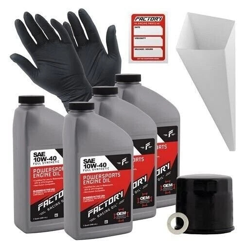 10W40 Oil Change Kit for Suzuki GSX650F GSX750 GSF1200 (2008–2012)