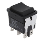 6 Pin Rocker Switch Rated 125/250V 20A for Universal Applications