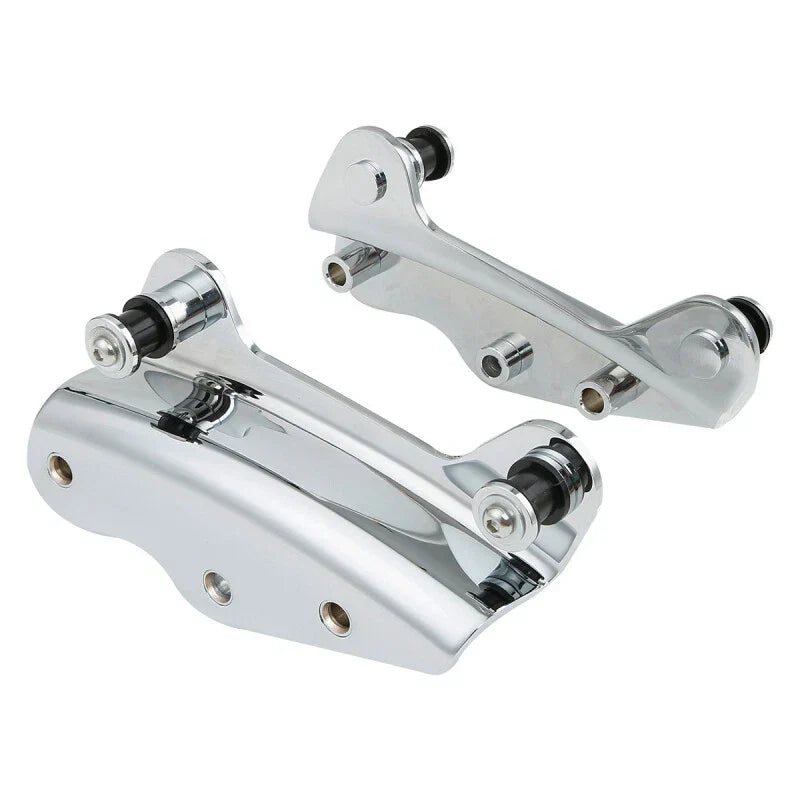 Chrome Sissy Bar Rack Backrest Docking Kit for Harley Touring (2009-2013)