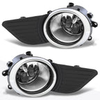 Clear Lens Front Bumper Fog Lights + Switch + Chrome Bezel for Sienna (2011–2017)