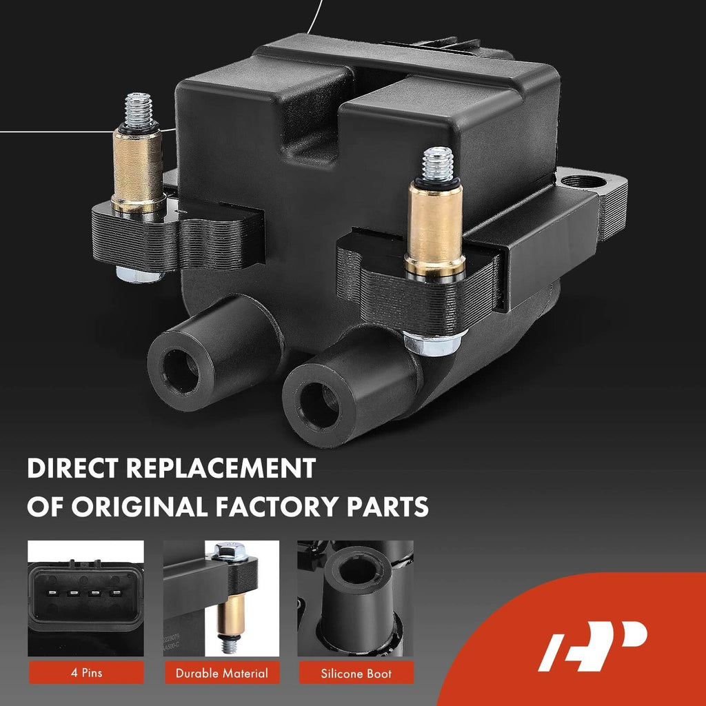 Set of 4 Ignition Coils & Iridium Spark Plugs for Subaru Outback Forester