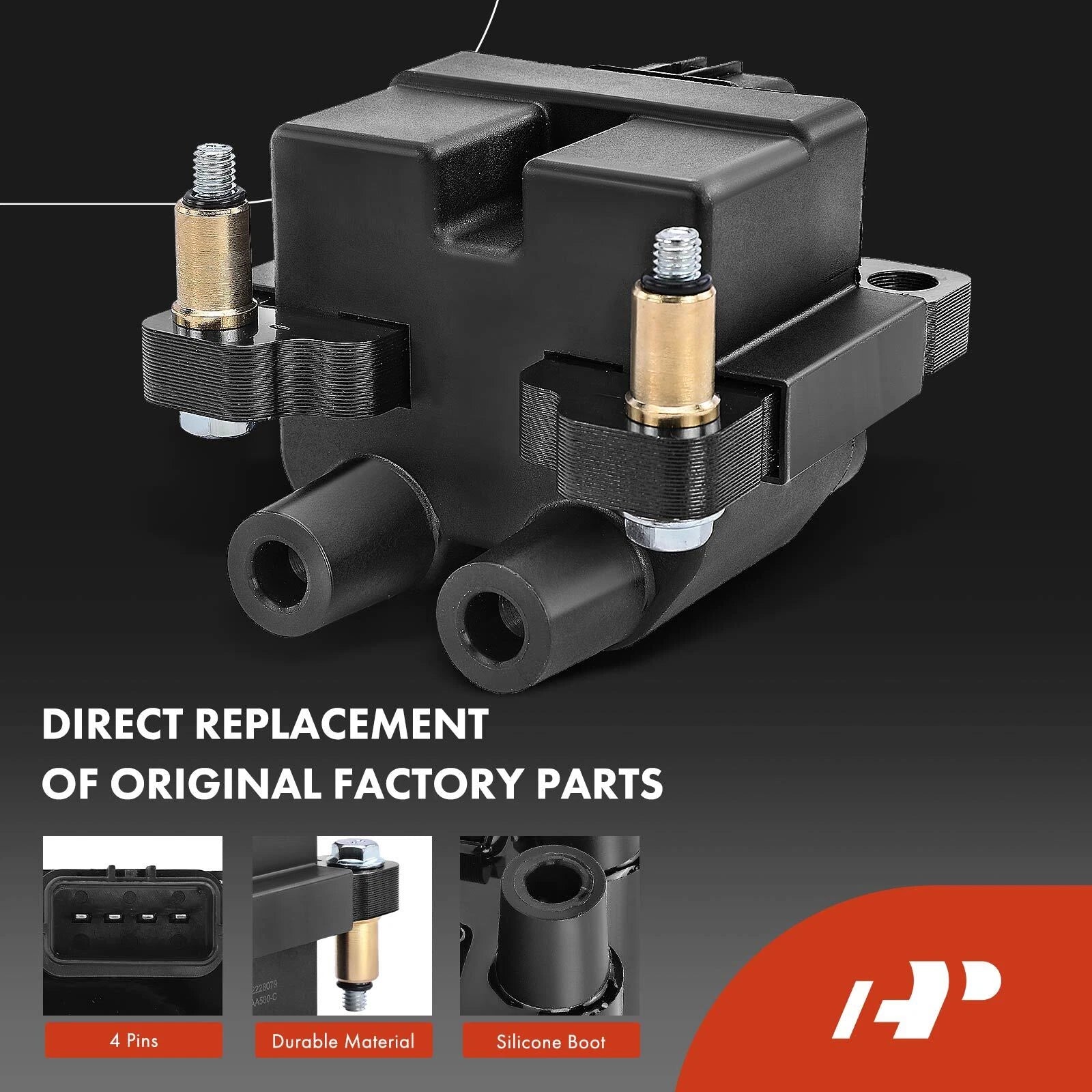 Set of 4 Ignition Coils & Iridium Spark Plugs for Subaru Outback Forester