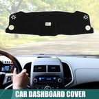 Dashboard Cover for Honda Vezel (2021–2023) - Black Polyester Non-slip Mat