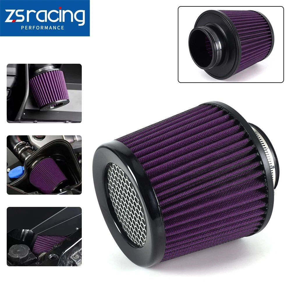 3" 76mm Purple High Flow Inlet Cold Air Intake Filter for