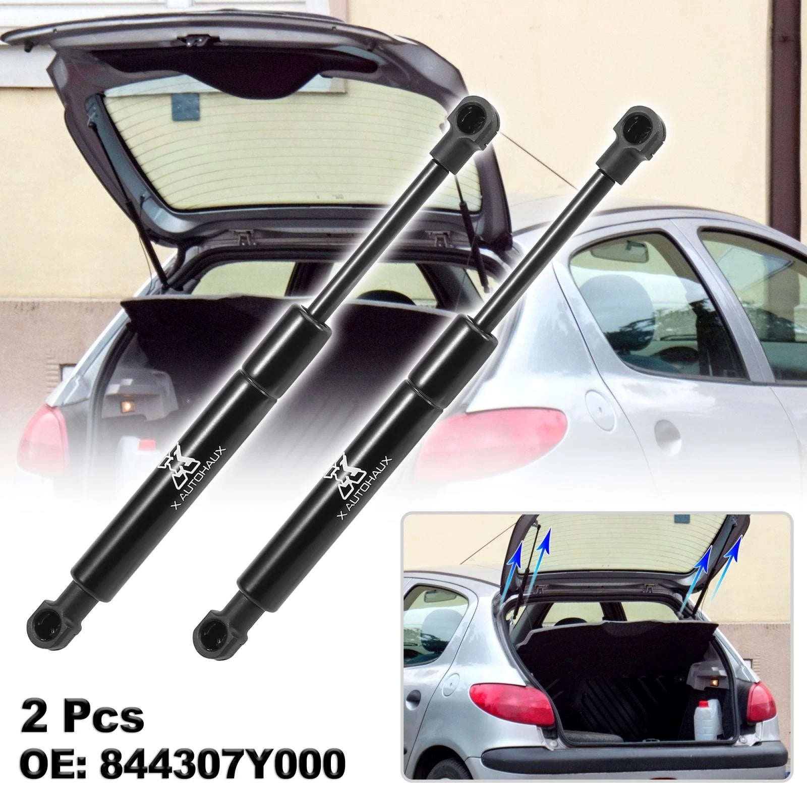 2X Rear Trunk Lift Supports Struts 844307Y000 for Nissan Maxima (2006–2008)