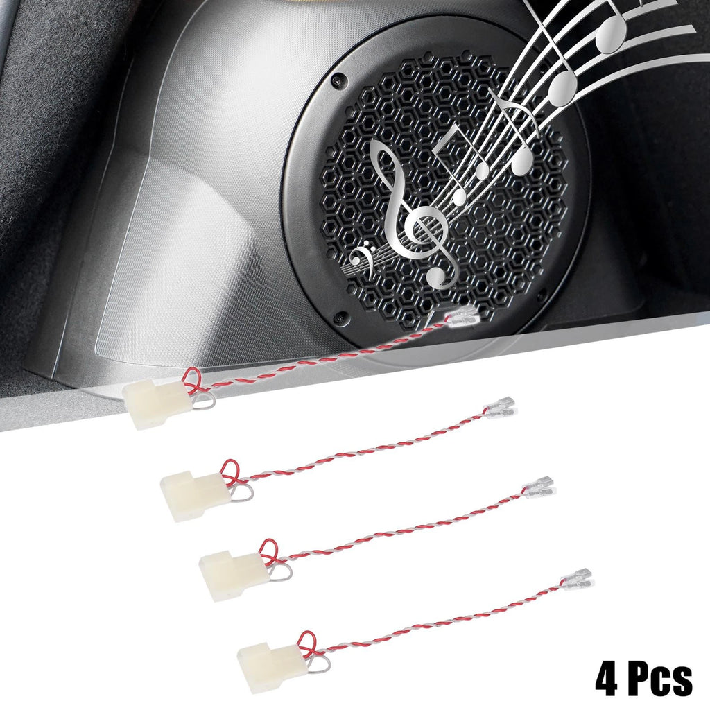 Set of 4 Car Speaker Connector Wire Harness Adapter for Toyota Subaru