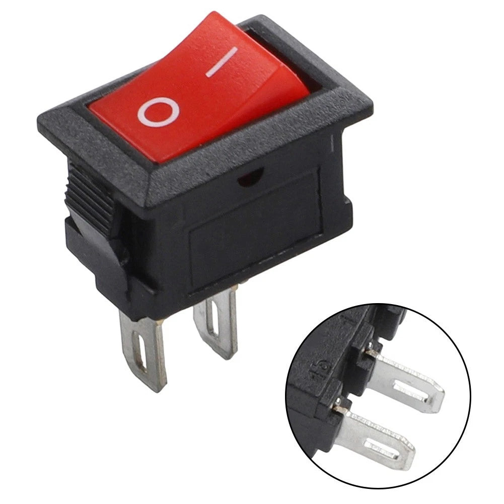 20PCS Rocker Switch Set 2 Pin ON OFF SPST 125VAC 6A for Boat Car