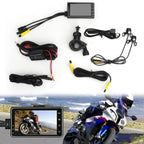 Motorcycle DVR Video Recorder with 1080P Front & Rear View Cameras