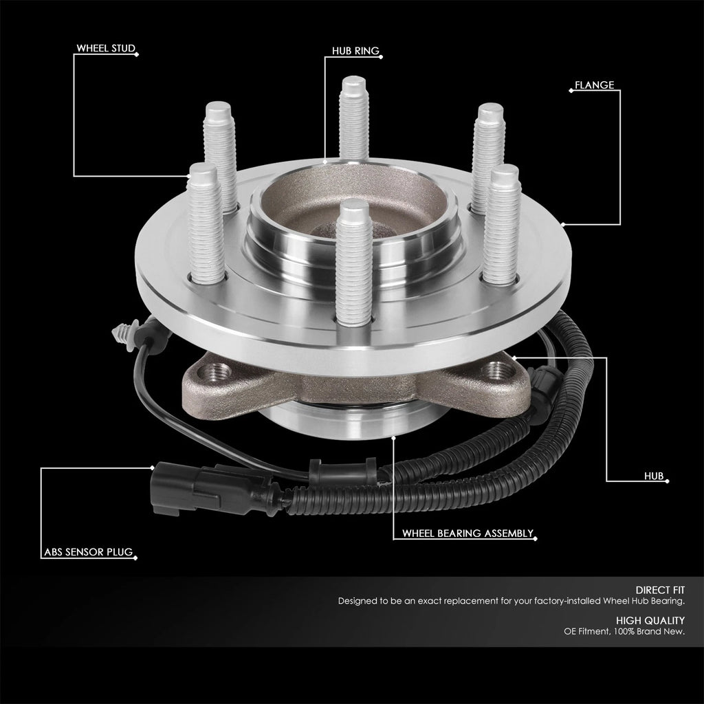Front Left/Right Wheel Bearing & Hub for Ford Expedition F150 Navigator (2011–2014)