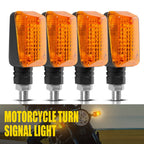 Set of 4 Black Amber Turn Signal Lights for Suzuki Bandit Boulevard DR250 DR350 DR650SE