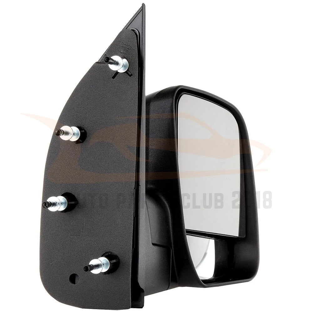 Passenger Side Folding Manual Black Mirror for Ford E150-E550 (2002-2008)