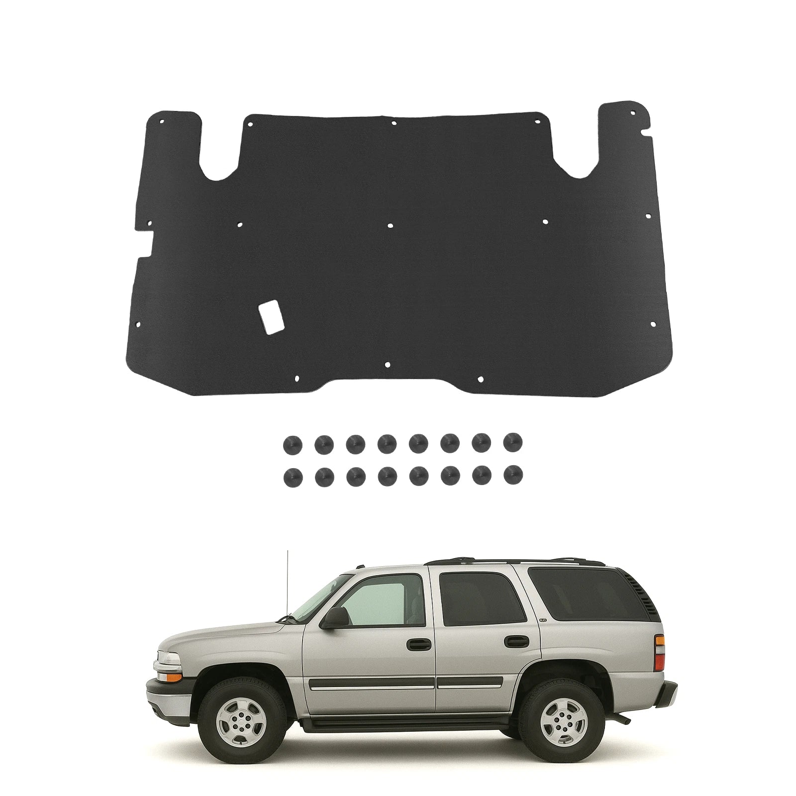 Hood Insulation Pad with Clips for Ford Ranger/Bronco II (1982–1992)
