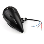 5.5" Black Bullet Headlight Lamp for Bobber Chopper (Metric)