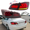 Set of 2 Red Smoke LED Tail Lights for Honda Accord (2013–2015)