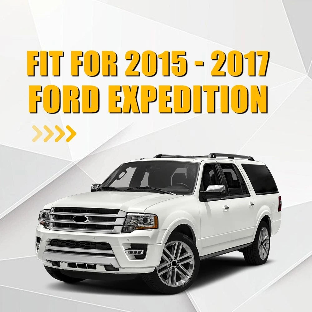 Driver Bottom Seat Cover for Ford Expedition (2015–2017) - Black TAN, Perf Vinyl