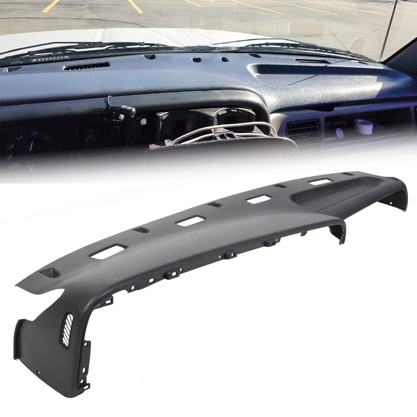Dash Board Panel Cover for Dodge Ram Truck (1994–1997) Gray Replacement