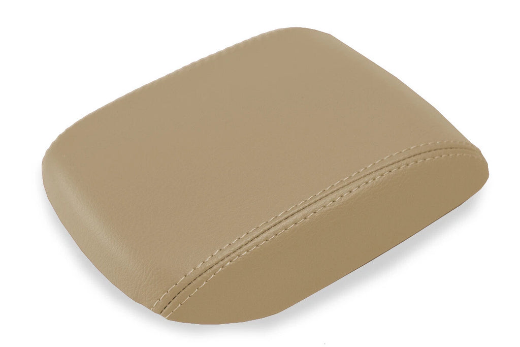Leather Console Lid Armrest Cover for Volvo S40 (2004–2007) Beige