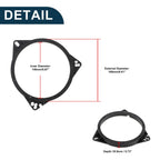 Set of 2 Speaker Spacer Rings for Toyota 6.5" Tweeter 