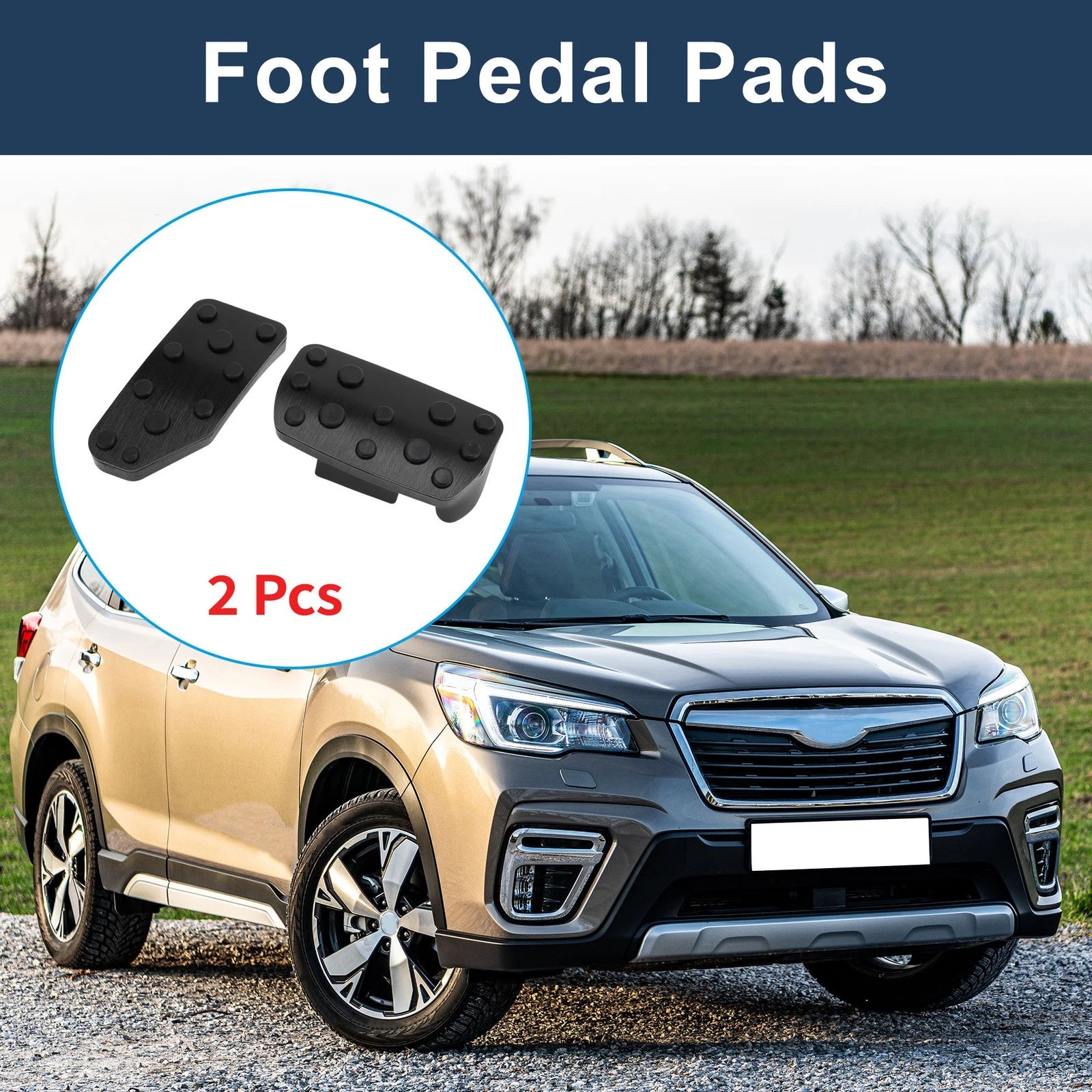 2X Automatic Foot Accelerator Pedal Covers for Subaru Forester (2019–2021)