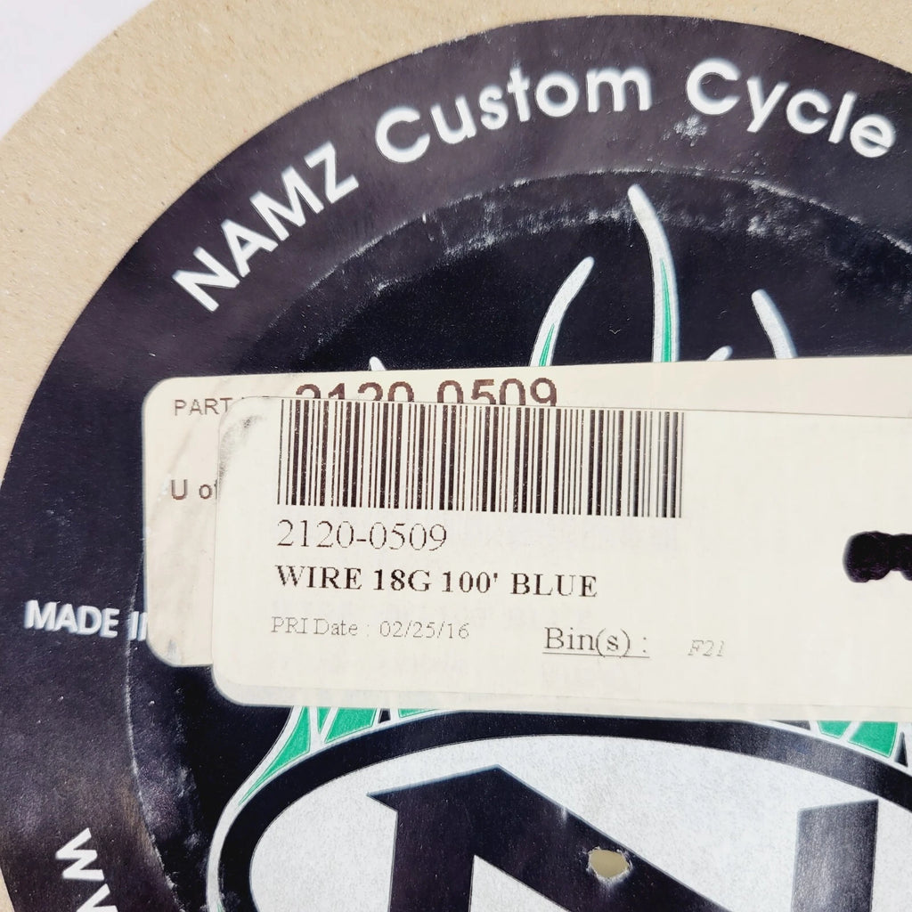 Namz NWR-6-100 Wire for Harley (OEM Color Blue) 2120-0509 850-08949