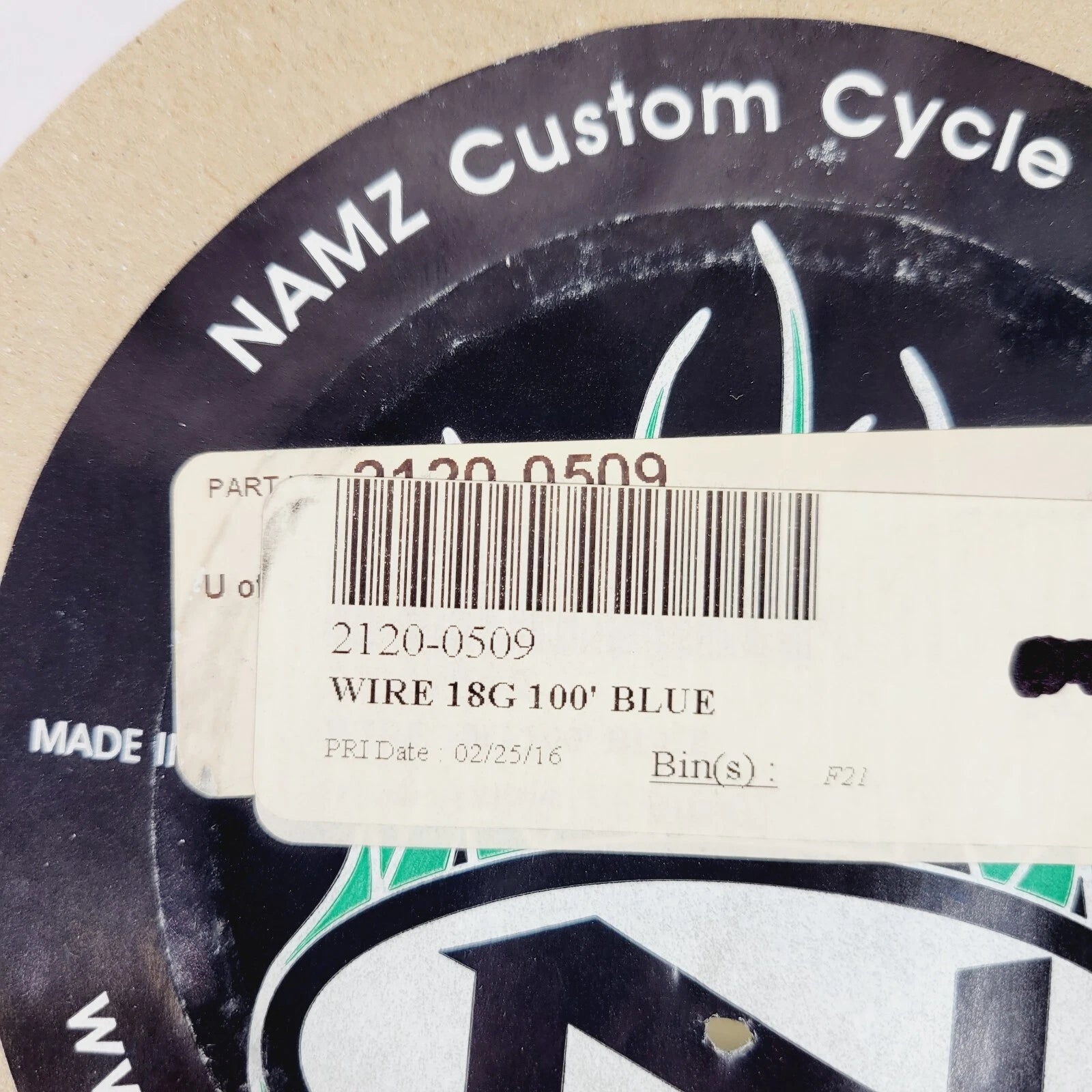 Namz NWR-6-100 Wire for Harley (OEM Color Blue) 2120-0509 850-08949