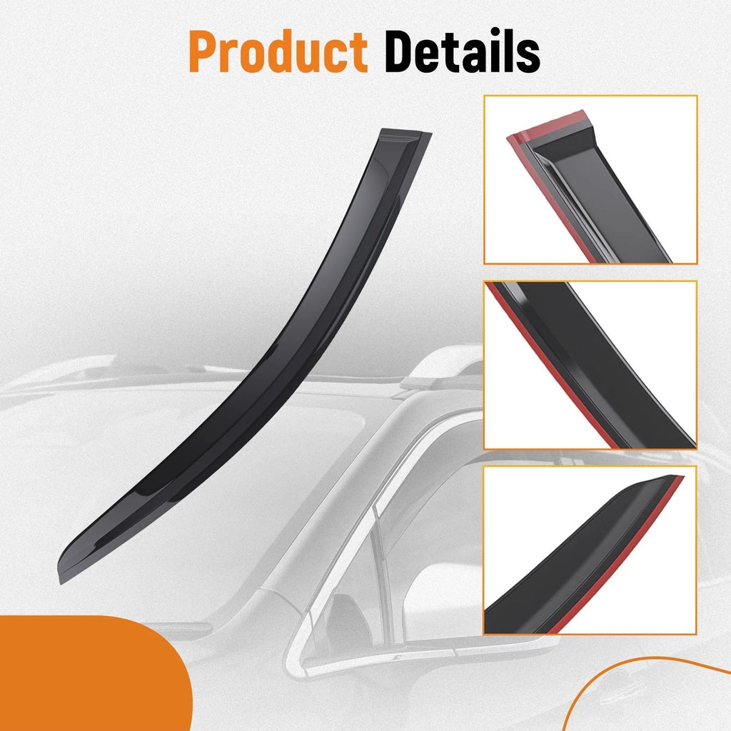 Vent Rain Guards Window Visor for Hyundai Santa Fe (2019–2023)