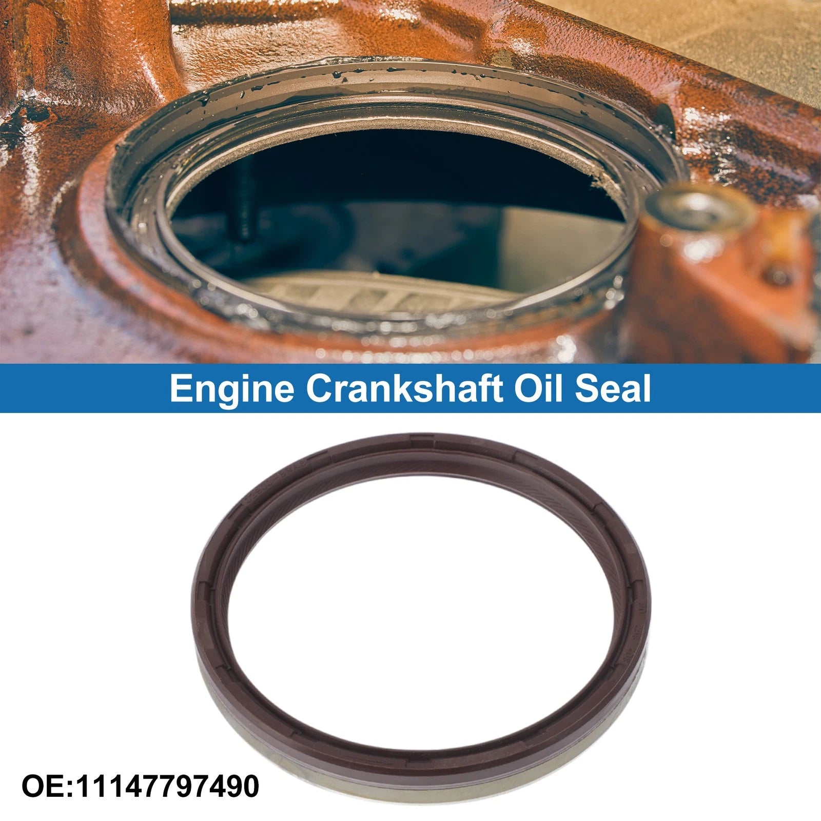 Rear Crankshaft Oil Seal for BMW 3 Series (2004–2019) No. 11147797490