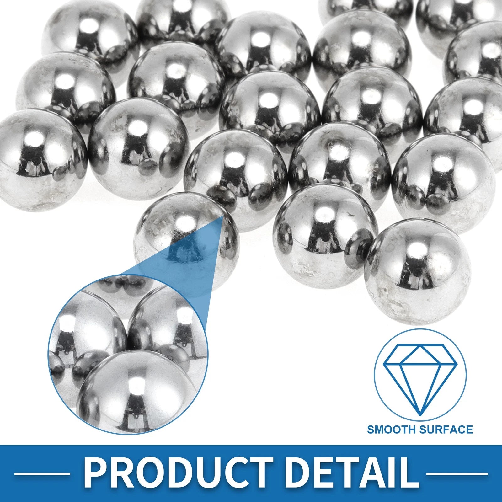 Set of 20 G100 Precision 13.5mm Steel Ball Bearings