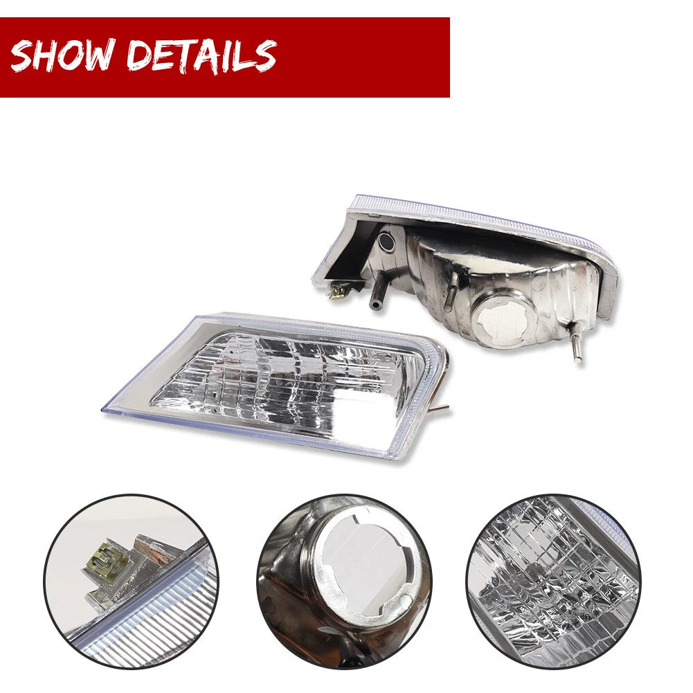 Clear Silver Corner Parking Signal Lights for Jeep Liberty (2008–2012)