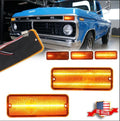 Sequential Amber LED Parking Signal Light Lenses for Ford F-100 (1974–1977)
