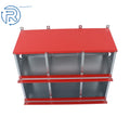 6 Compartment Metal Nest Box for Poultry (Galvanized Steel)