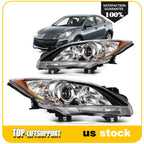 Headlight Assembly for Mazda 3 (2010–2013) Chrome Housing Pair