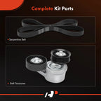 2X Serpentine Belt Drive Component Kit for Jeep Grand Cherokee (2004–2006)