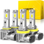 AUXITO H11 9005 LED Headlight Bulbs Combo Kit 6000K for
