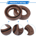 2X Oil Seal Rotary Shaft Seal FKM Rubber 30x50x10mm  