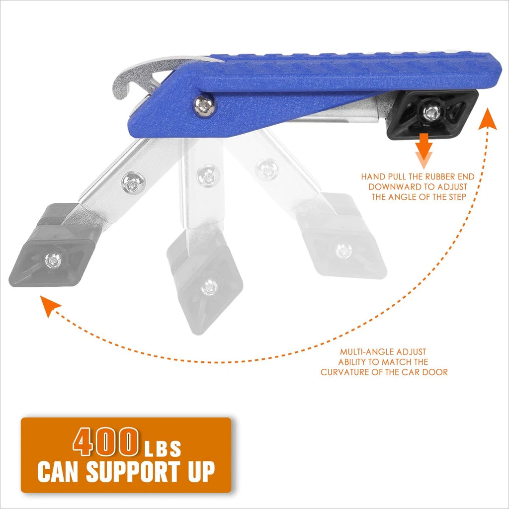 Rubber Support Adjustable Foot Pedal for Universal Door Plate Ladder