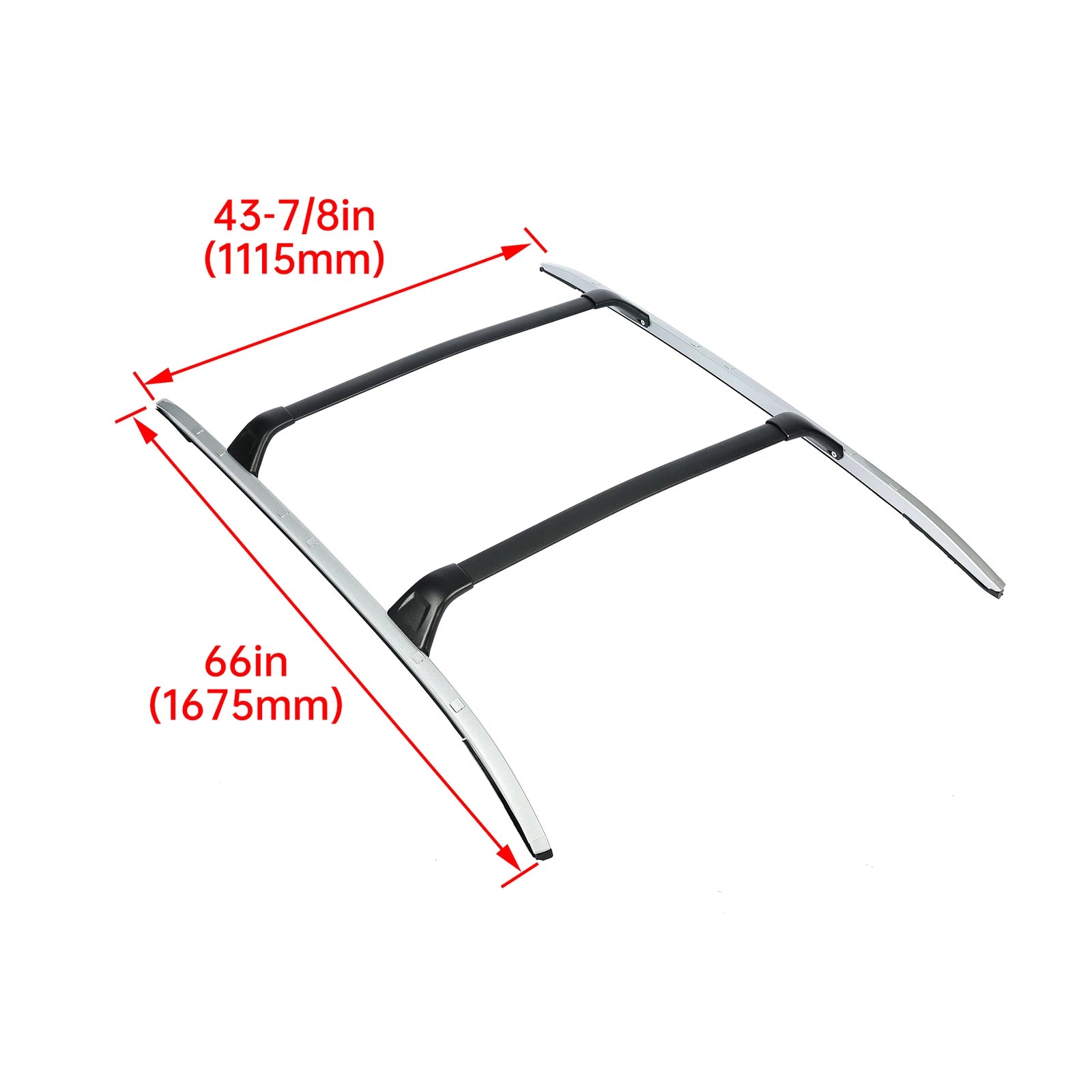 Set of 2 Roof Rack Cross Bars for Mazda CX-5 (2017–2024)