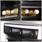 LED DRL Quad Projector Headlights for Silverado 1500 (2019–2021)