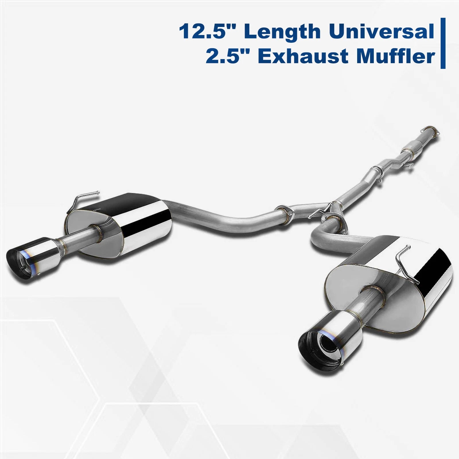 Dual 4" Burnt Tip Muffler Catback Exhaust System for Nissan Maxima (2009–2015)