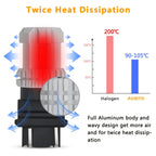 2X 3157 LED Reverse Brake Tail Light Bulbs for Chevrolet Silverado 2500HD (2002)