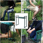 Garden Kneeler and Seat Stool - Foldable Garden Bench