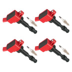 Set of 4 Ignition Coils & Spark Plugs for Hyundai Elantra SE SEL 2.0L (2015) UF816