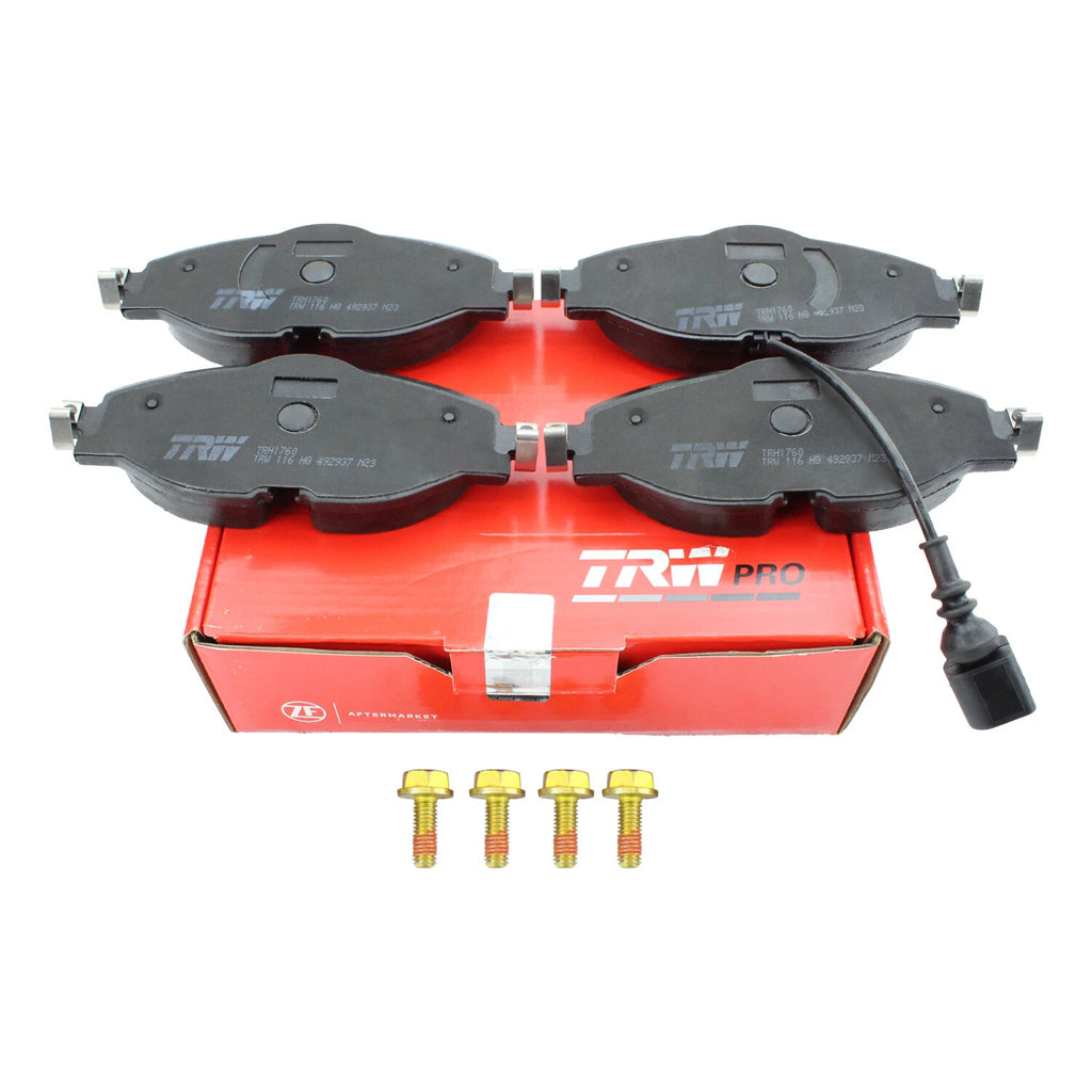 Set of 4 TRW Pro Rear Low Metallic Brake Pads for Audi A3 TT Quattro VW Golf GTI Jetta (2006–2013)